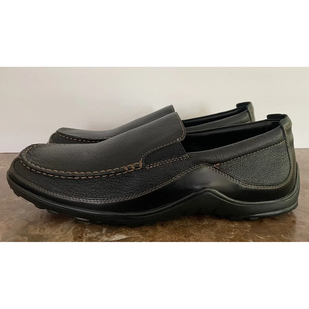 Cole Haan Mens Tucker Venetian Driver Loafers Black Leather Slip On C03557 12 M